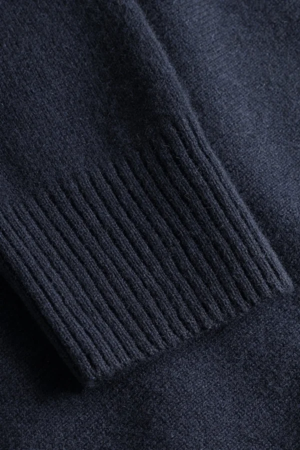 Norse Projects KNITWEAR^Norse Standard Merino Lambswool Cardigan Dark Navy