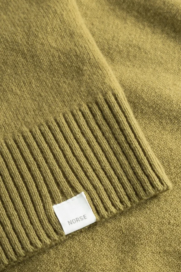 Norse Projects KNITWEAR^Norse Standard Merino Lambswool Cardigan Sitka Green