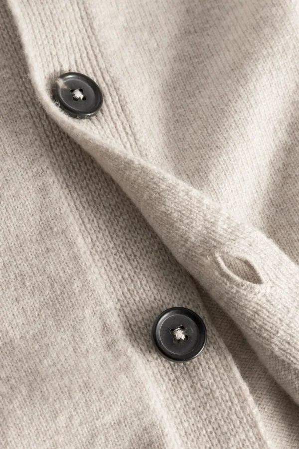 Norse Projects KNITWEAR^Norse Standard Merino Lambswool Cardigan Oatmeal