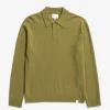 Norse Projects KNITWEAR^Norse Standard Merino Lambswool Polo Sitka Green