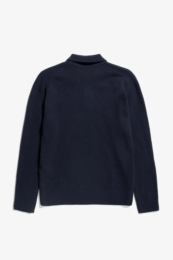 Norse Projects KNITWEAR^Norse Standard Merino Lambswool Polo Dark Navy