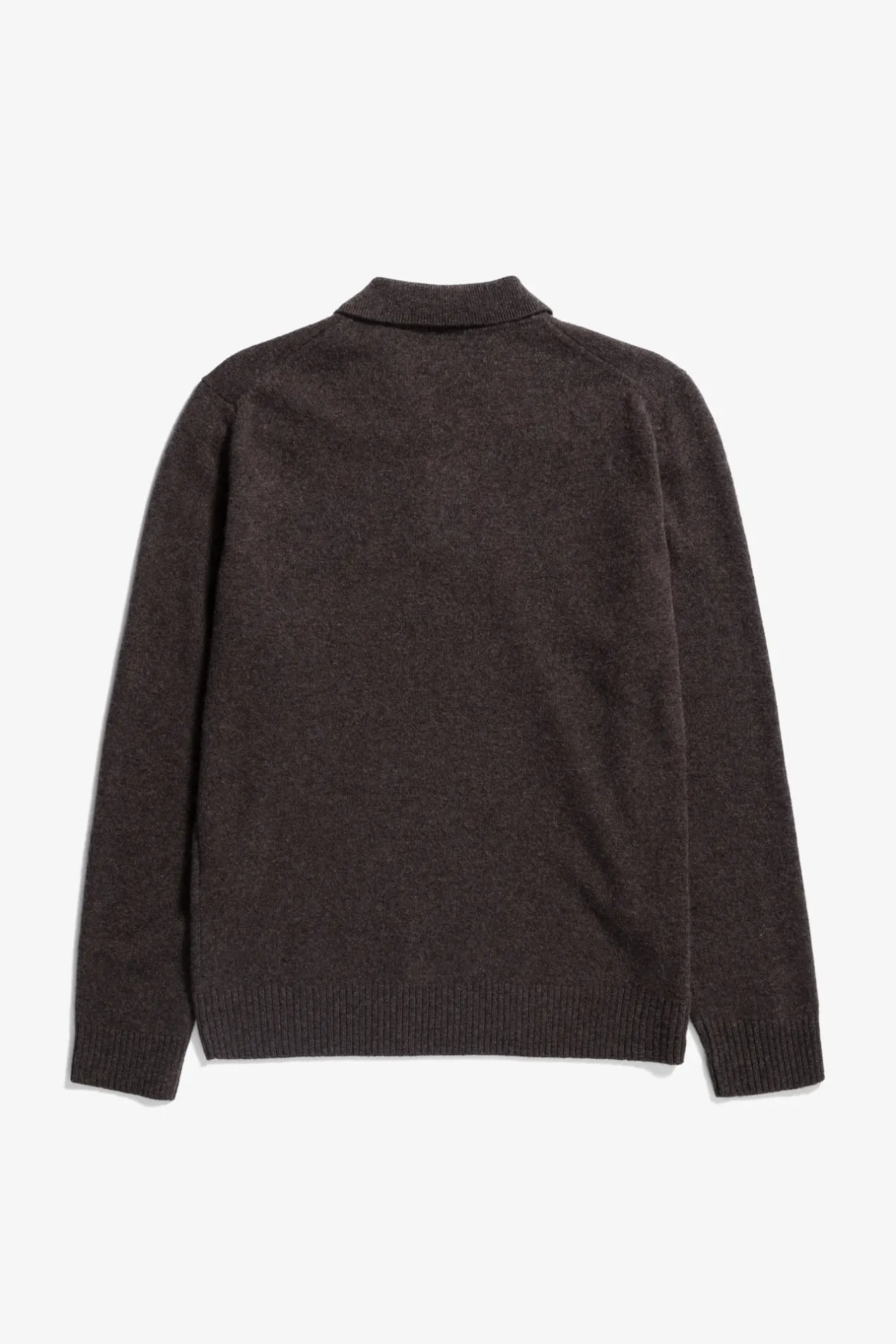 norse_standard_merino_lambswool_polo_1-5.webp Norse Projects KNITWEAR^Norse Standard Merino Lambswool Polo Heathland Brown