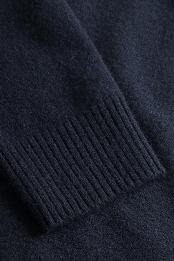 Norse Projects KNITWEAR^Norse Standard Merino Lambswool Polo Dark Navy