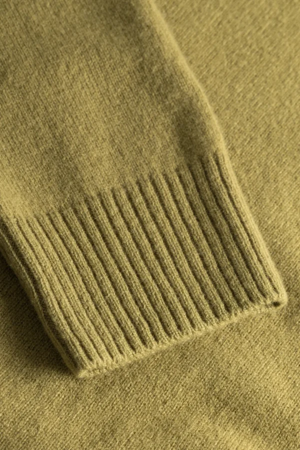 Norse Projects KNITWEAR^Norse Standard Merino Lambswool Polo Sitka Green