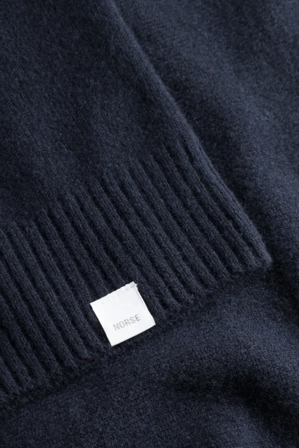 Norse Projects KNITWEAR^Norse Standard Merino Lambswool Polo Dark Navy
