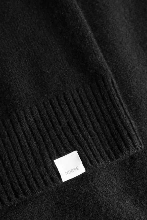 Norse Projects KNITWEAR^Norse Standard Merino Lambswool Polo Black