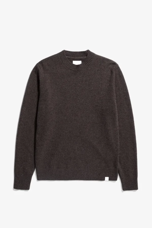 Norse Projects KNITWEAR^Norse Standard Merino Lambswool Sweater Heathland Brown