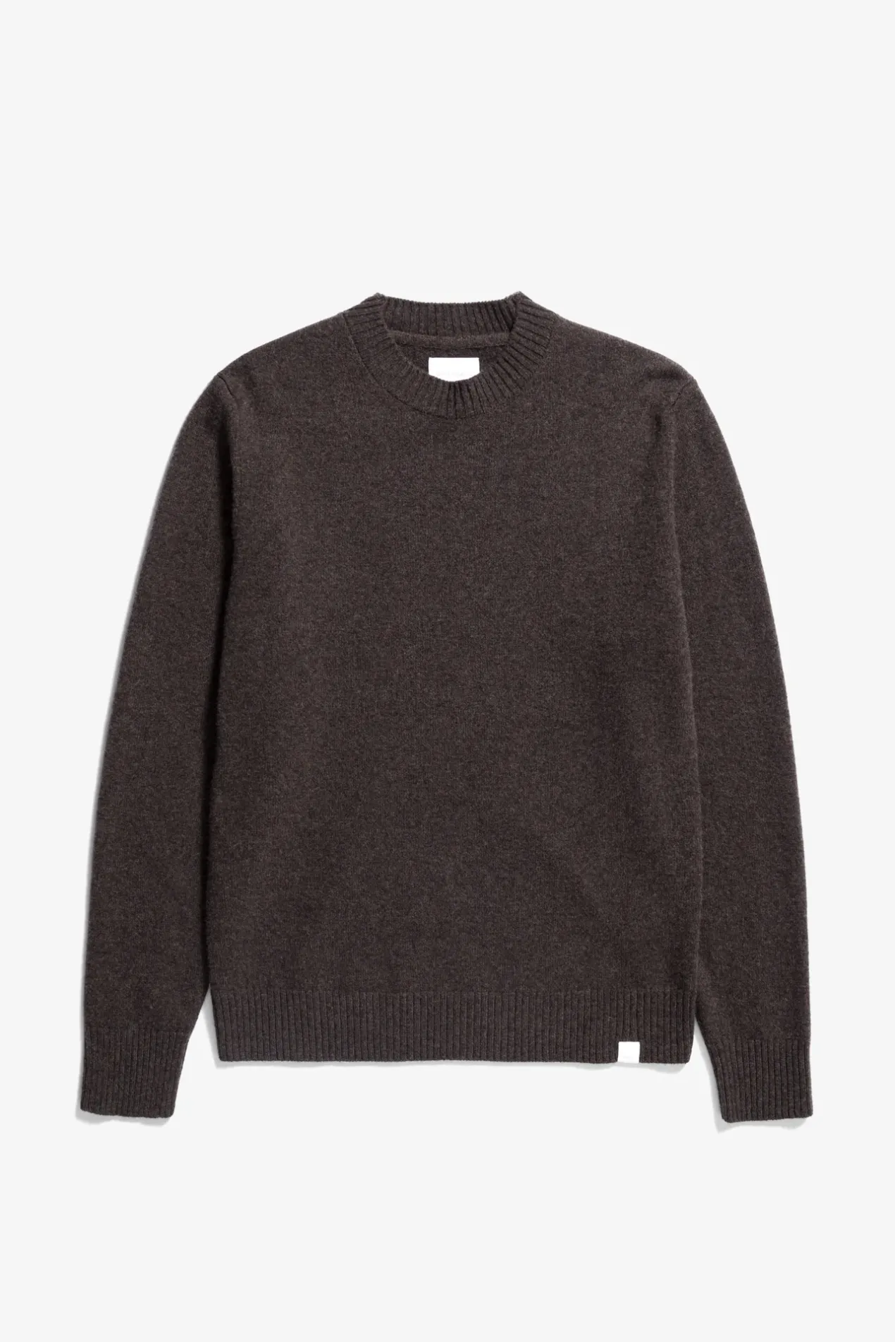 norse_standard_merino_lambswool_sweater_0-2.webp Norse Projects KNITWEAR^Norse Standard Merino Lambswool Sweater Heathland Brown