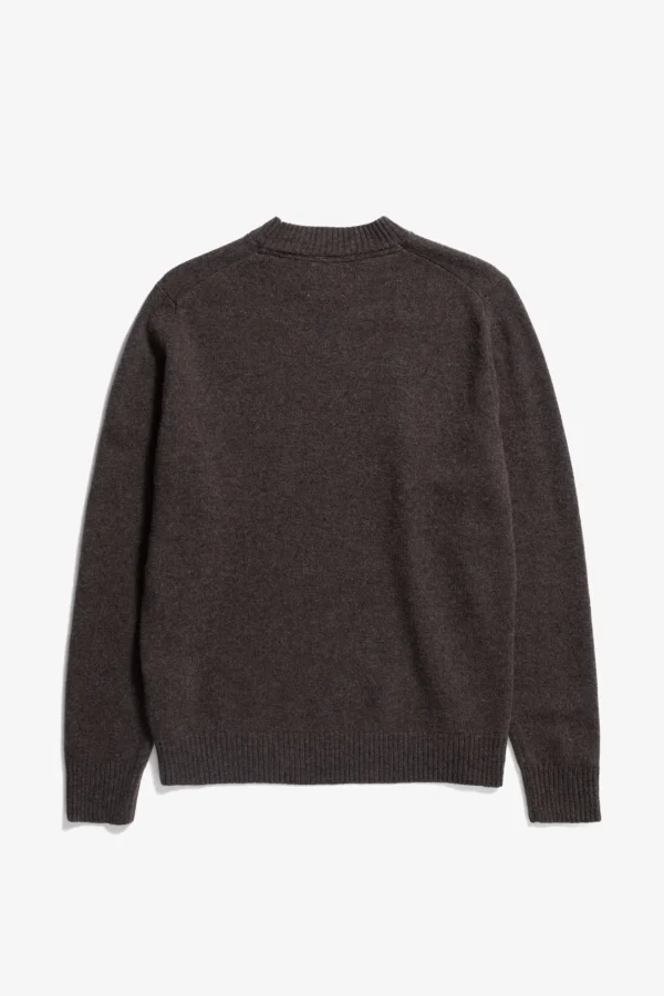 Norse Projects KNITWEAR^Norse Standard Merino Lambswool Sweater Heathland Brown