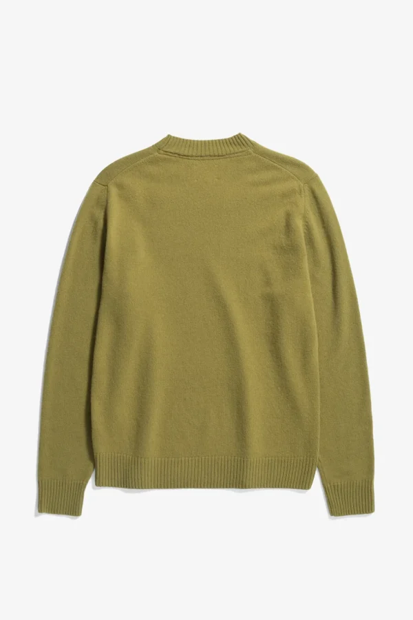Norse Projects KNITWEAR^Norse Standard Merino Lambswool Sweater Sitka Green