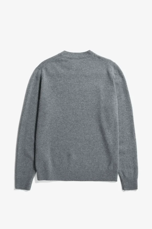 Norse Projects KNITWEAR^Norse Standard Merino Lambswool Sweater Grey Melange