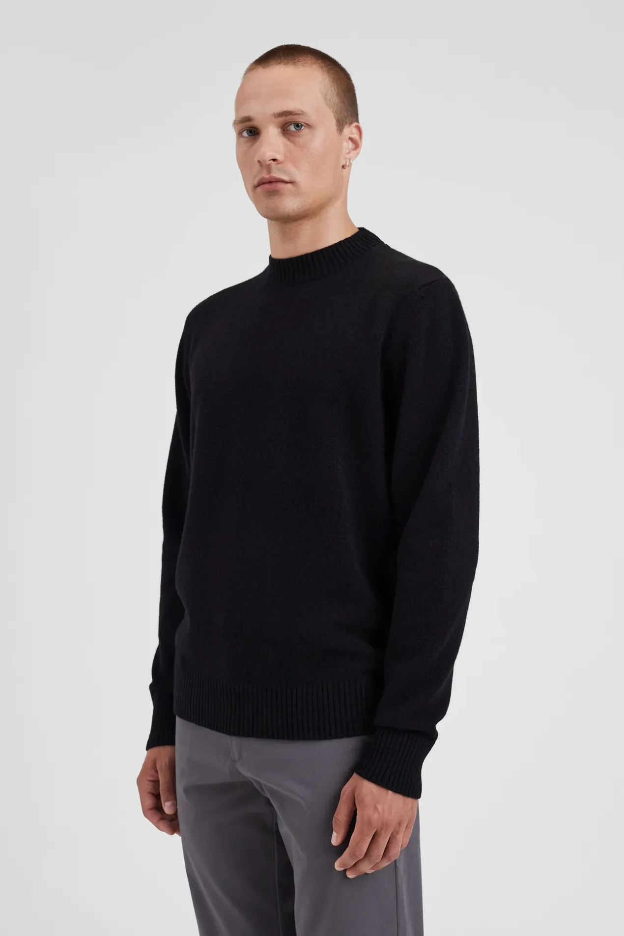 norse_standard_merino_lambswool_sweater_3-1.webp Norse Projects KNITWEAR^Norse Standard Merino Lambswool Sweater Black