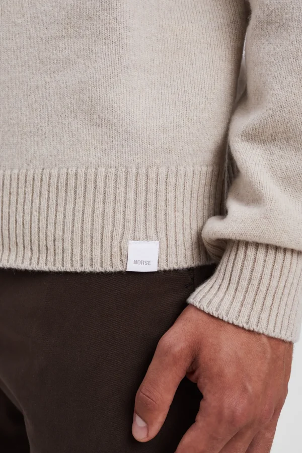 Norse Projects KNITWEAR^Norse Standard Merino Lambswool Sweater Oatmeal