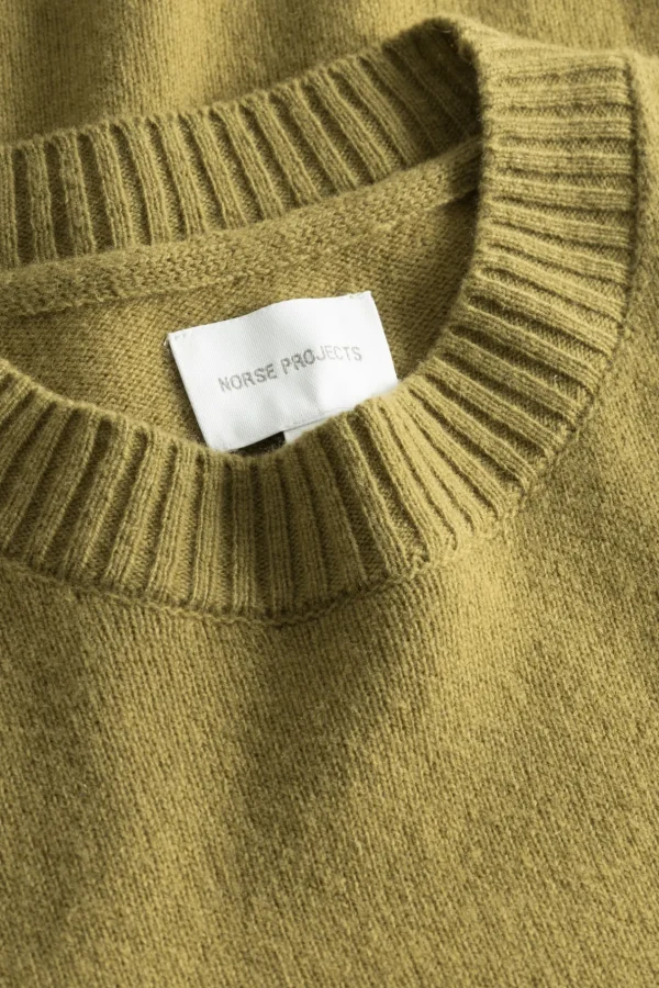 Norse Projects KNITWEAR^Norse Standard Merino Lambswool Sweater Sitka Green