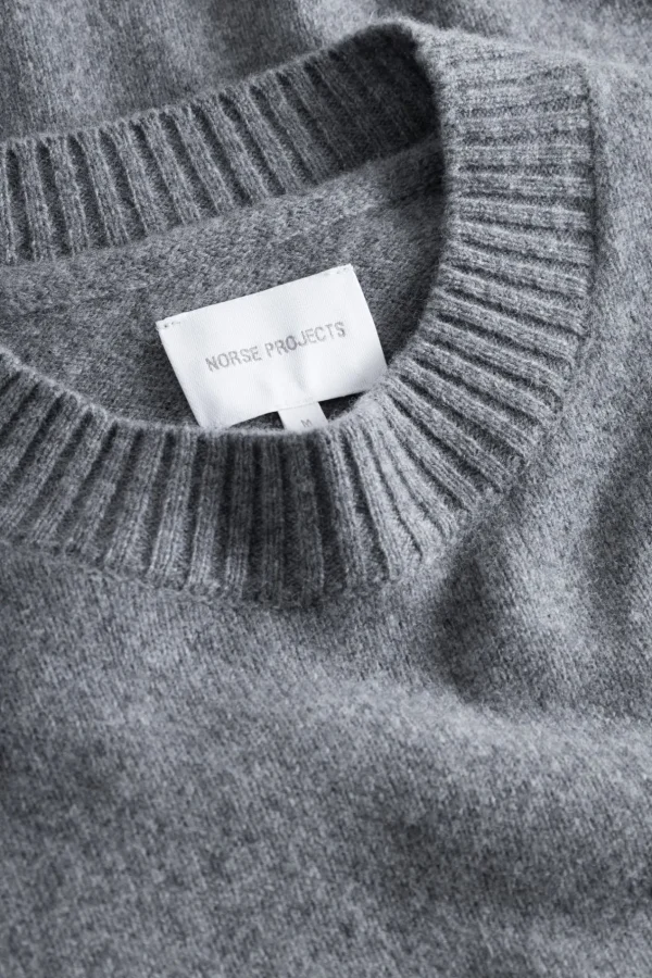 Norse Projects KNITWEAR^Norse Standard Merino Lambswool Sweater Grey Melange