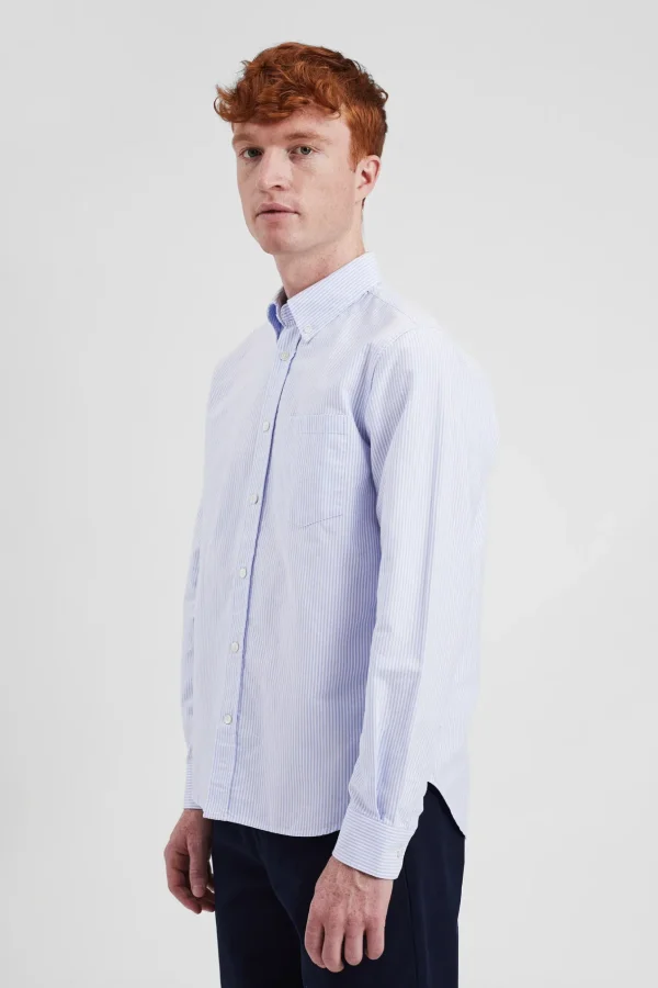 Norse Projects SHIRTING^Norse Standard Oxford BD Shirt Pale Blue Stripe