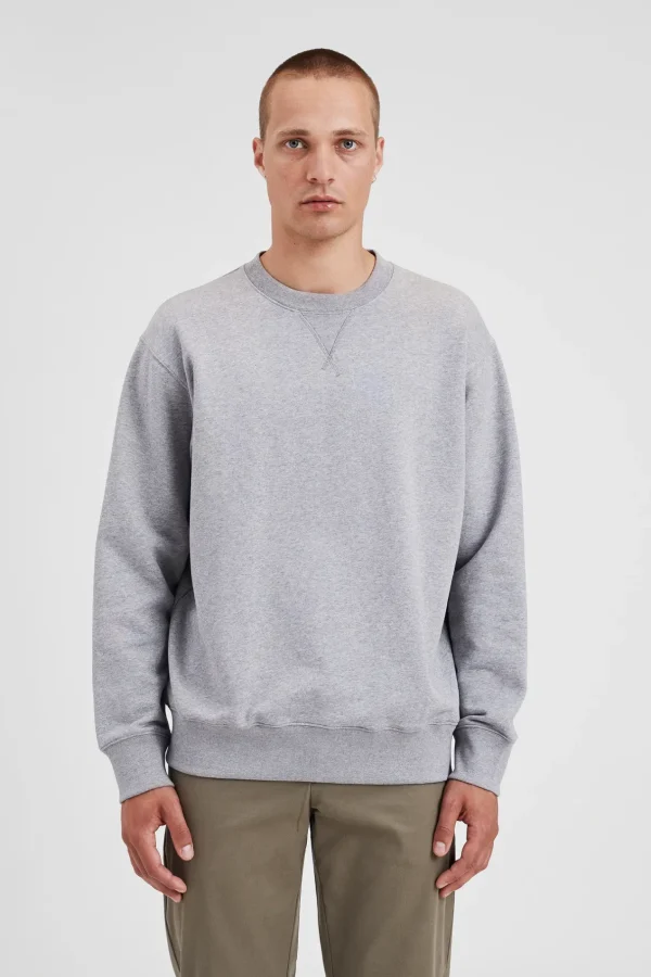 Norse Projects SWEATSHIRTS^Norse Standard Sweatshirt Grey Melange