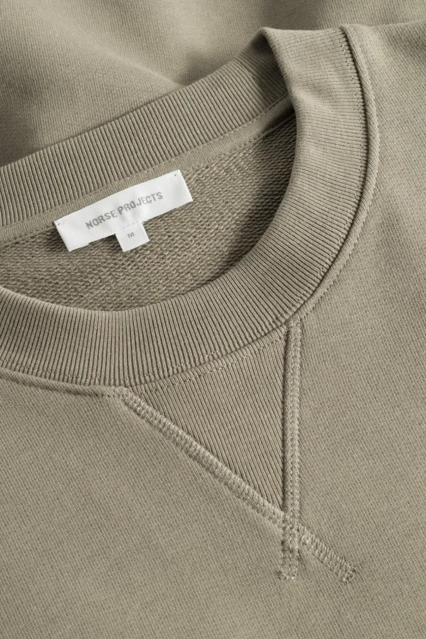 Norse Projects SWEATSHIRTS^Norse Standard Sweatshirt Sediment Green