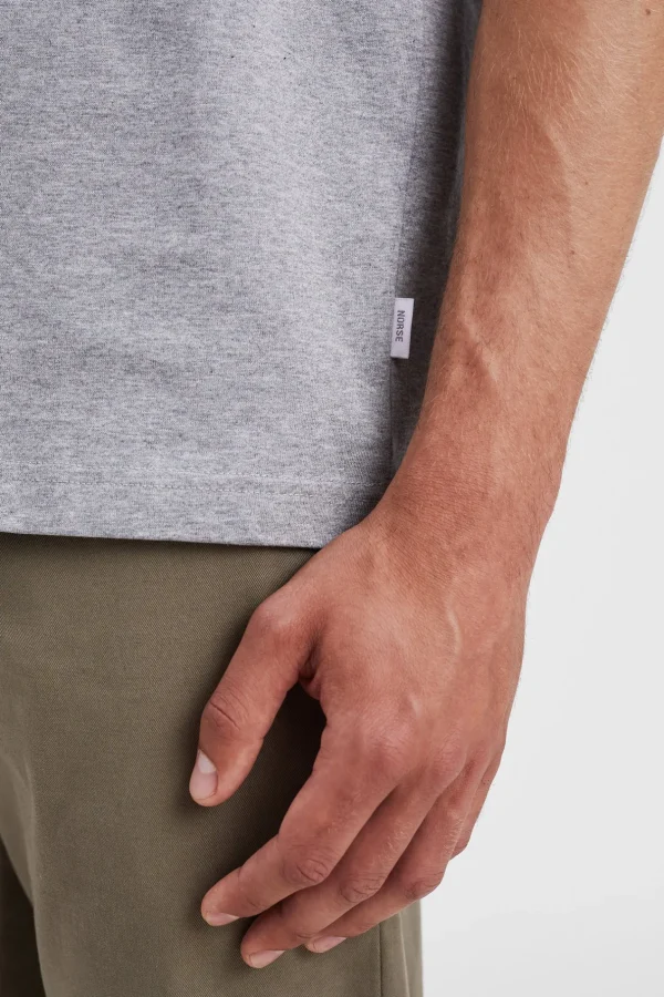 Norse Projects T-SHIRTS^Norse Standard T-shirt Grey Melange