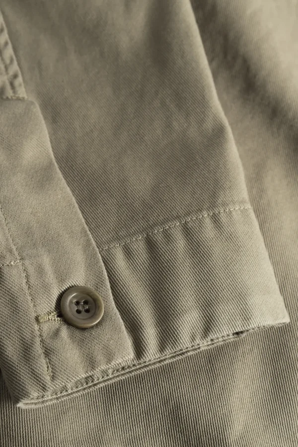 Norse Projects OVERSHIRTS^Norse Standard Twill Overshirt Sediment Green