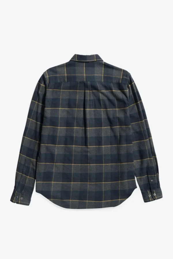Norse Projects SHIRTING^Osvald Flannel Check Shirt Dark Navy