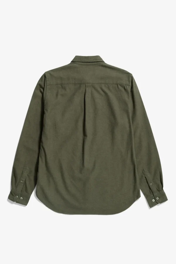 Norse Projects SHIRTING^Osvald Flannel Shirt Sitka Green