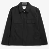Norse Projects OVERSHIRTS^Pelle Fine Broken Twill Overshirt Black