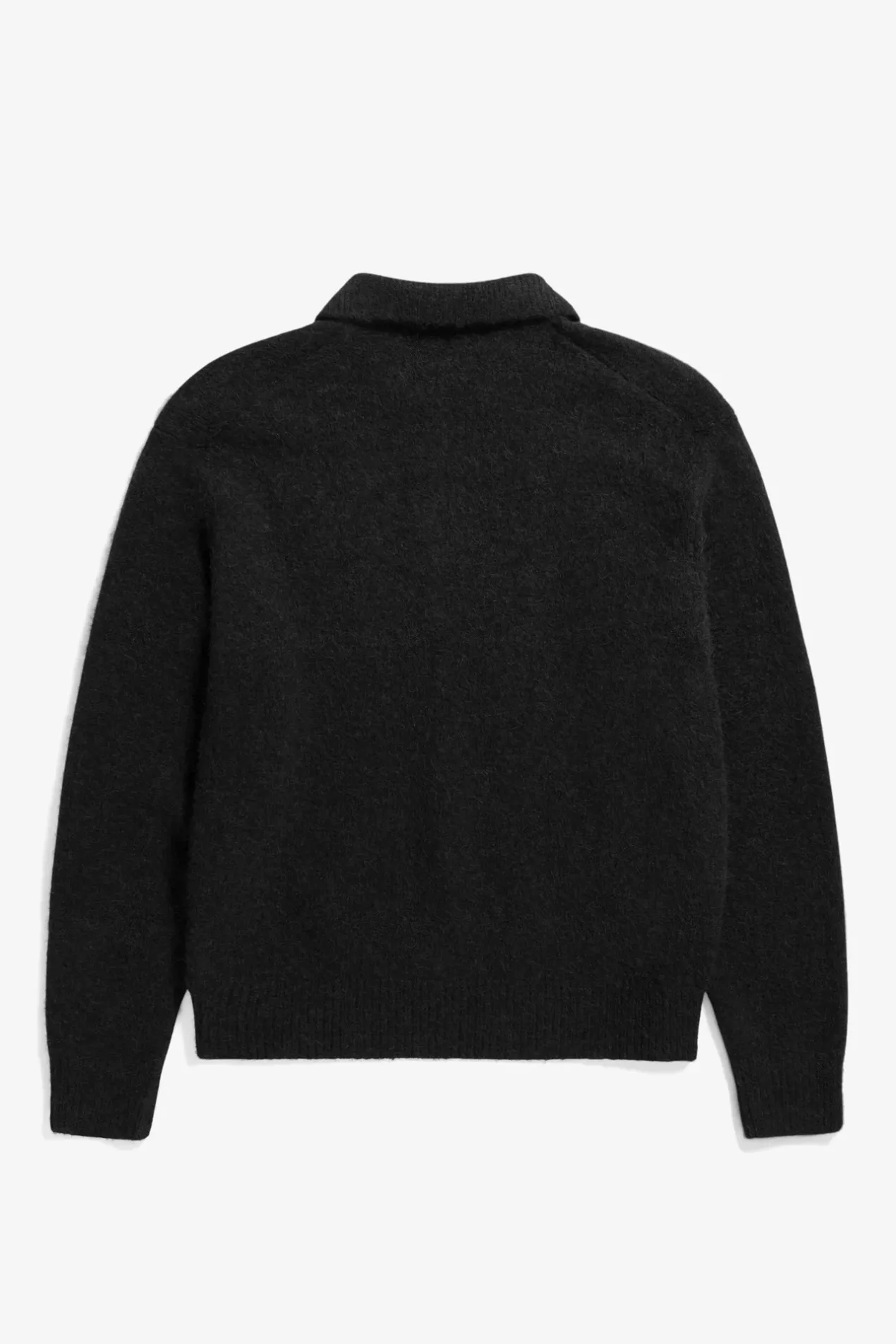 rasmus_relaxed_brushed_polo_1-2.webp Norse Projects KNITWEAR^Rasmus Relaxed Brushed Polo Black