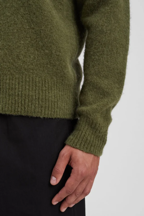 Norse Projects KNITWEAR^Rasmus Relaxed Brushed Polo Ivy Green