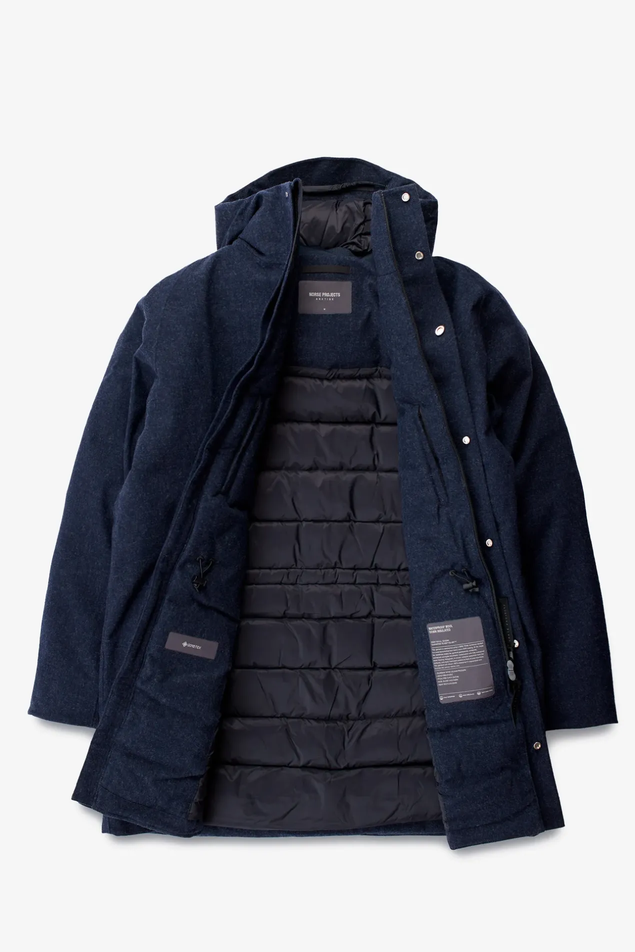 rokkvi__goretex_wool_down_jacket_1-1.webp Norse Projects OUTERWEAR^Rokkvi 6.0 Gore-Tex Wool Down Jacket Dark Navy