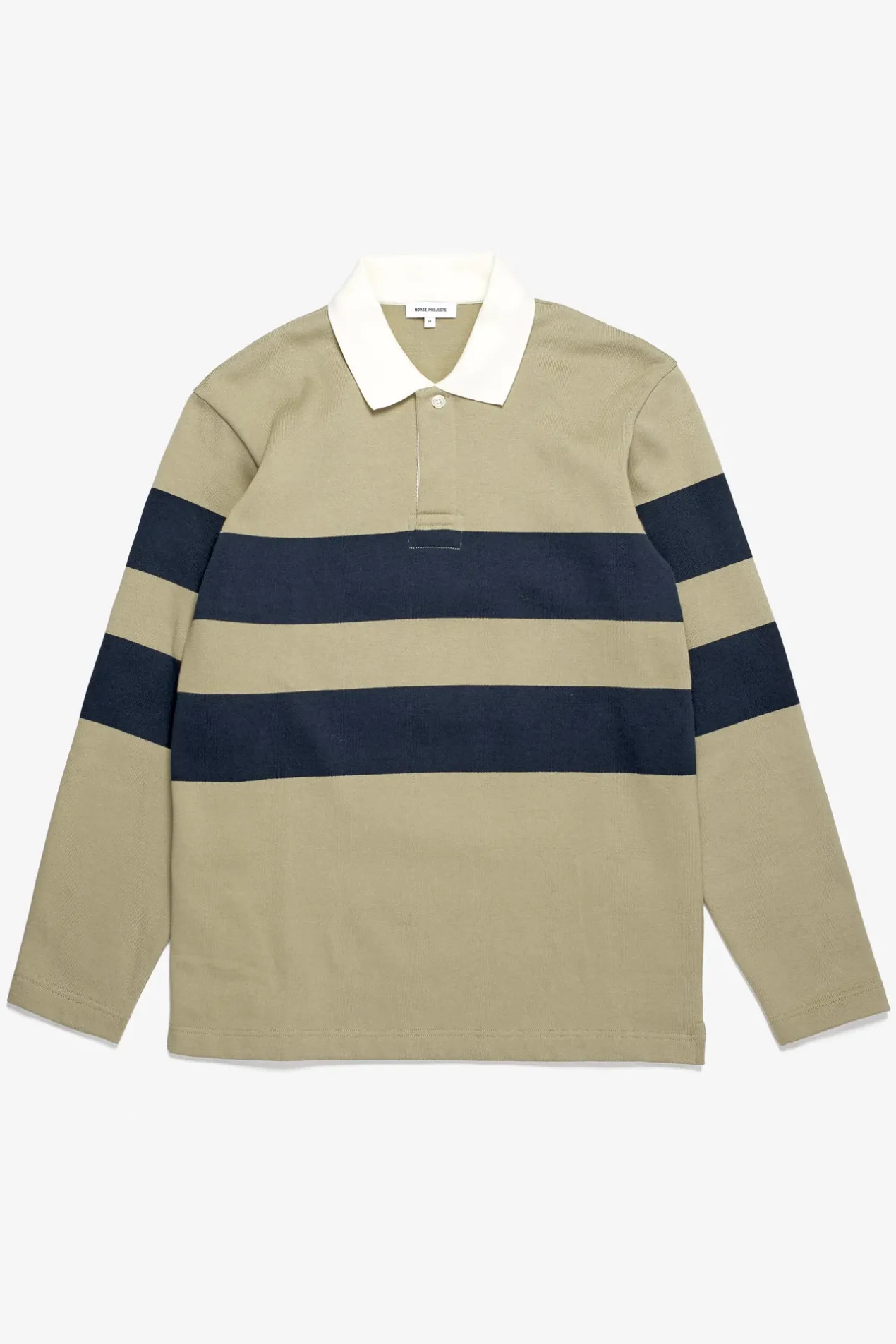ruben_brushed_stripe_ls_polo_0.webp Norse Projects SWEATSHIRTS^Ruben Brushed Stripe LS Polo Elm