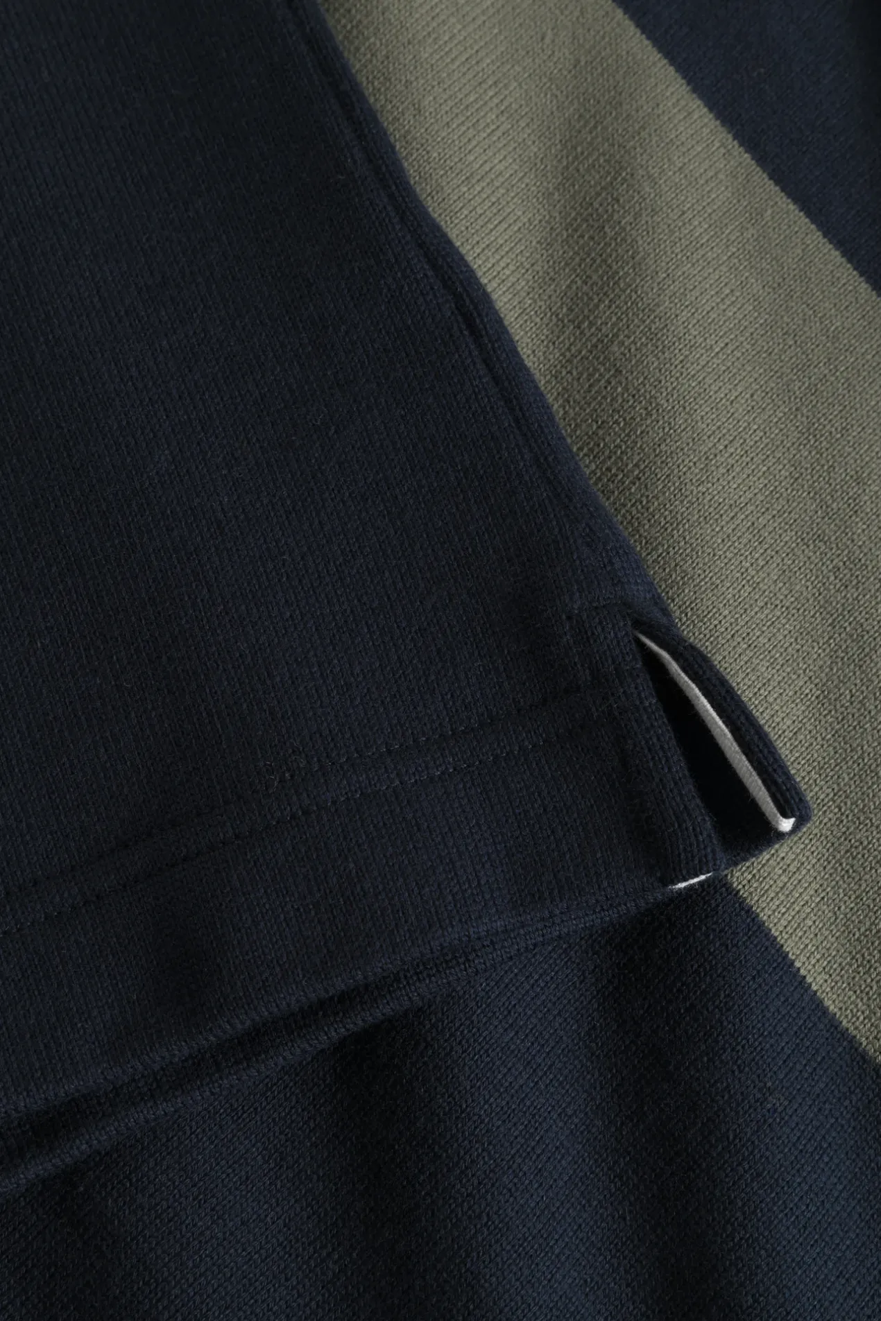 ruben_brushed_stripe_ls_polo_5.webp Norse Projects SWEATSHIRTS^Ruben Brushed Stripe LS Polo Dark Navy