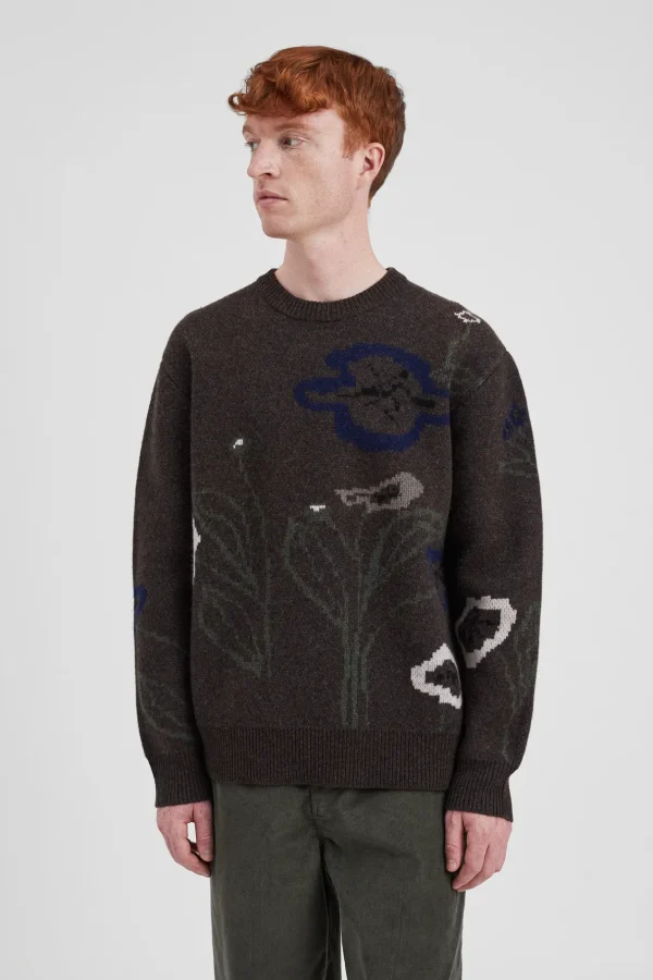 Norse Projects KNITWEAR^Rune Jacquard Espresso