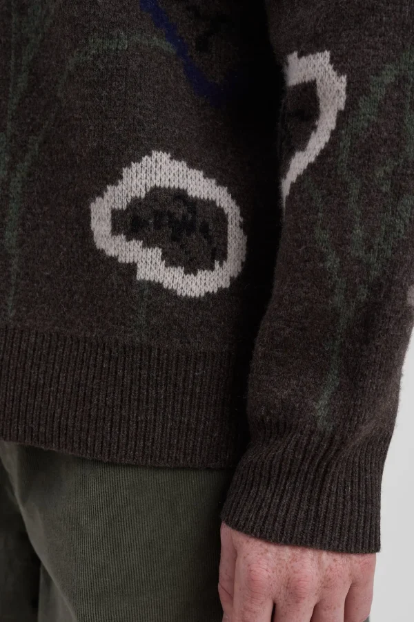 Norse Projects KNITWEAR^Rune Jacquard Espresso