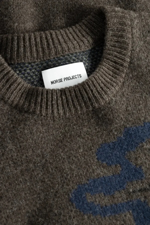 Norse Projects KNITWEAR^Rune Jacquard Espresso