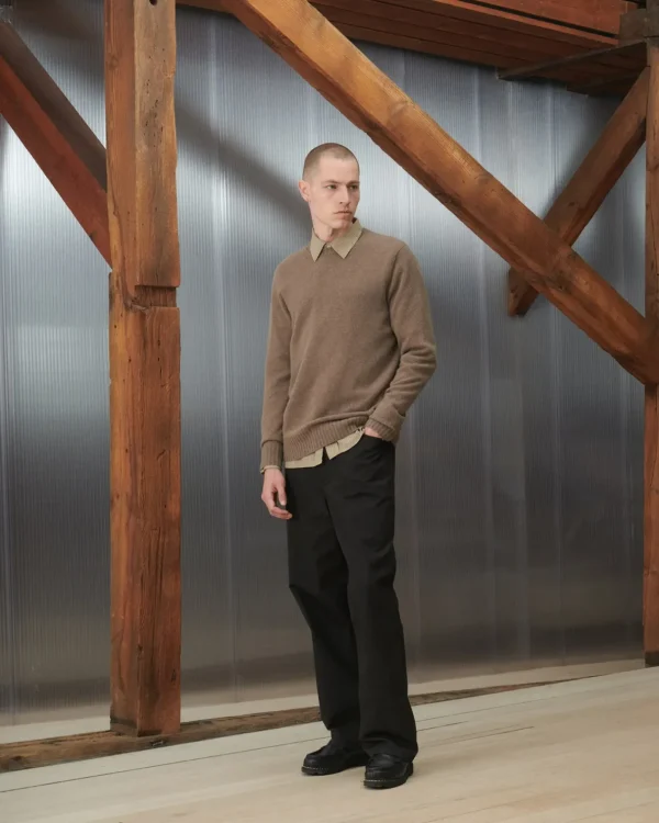 Norse Projects KNITWEAR^Sigfred Cashmere Sweater Taupe