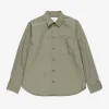 Norse Projects SHIRTING^Silas Tech Poplin Shirt Sediment Green