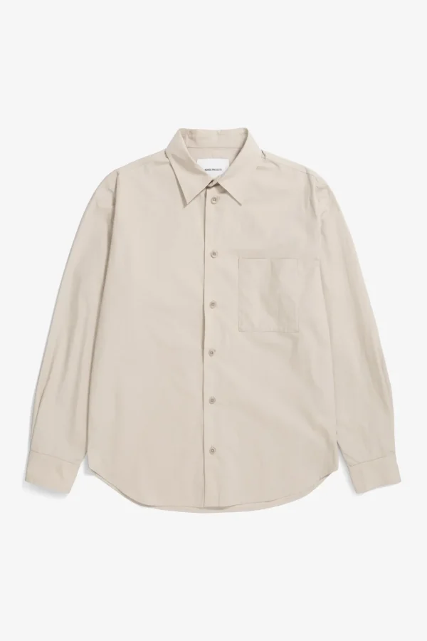 Norse Projects SHIRTING^Silas Tech Poplin Shirt Stone