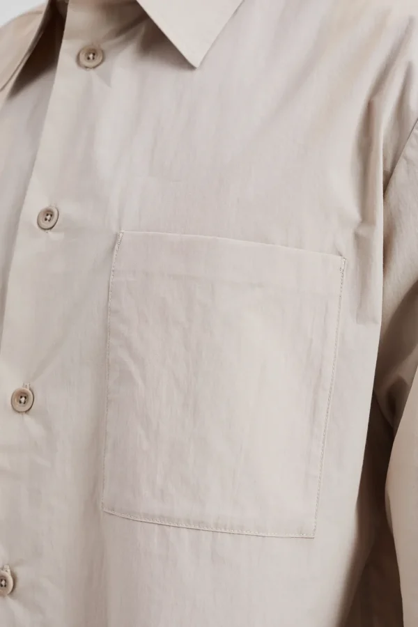 Norse Projects SHIRTING^Silas Tech Poplin Shirt Stone