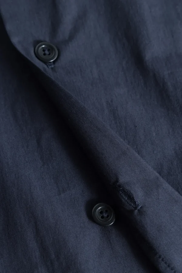Norse Projects SHIRTING^Silas Tech Poplin Shirt Dark Navy