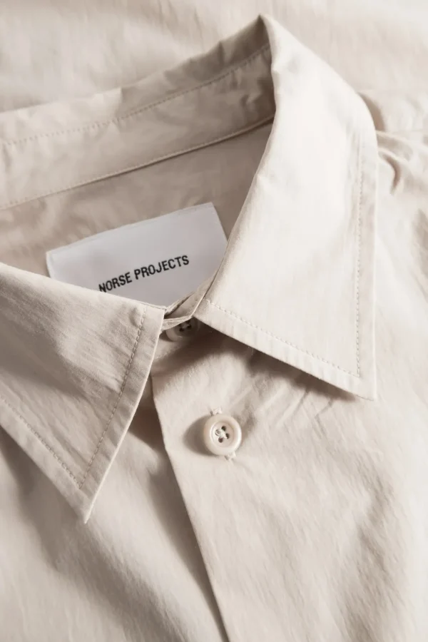 Norse Projects SHIRTING^Silas Tech Poplin Shirt Stone
