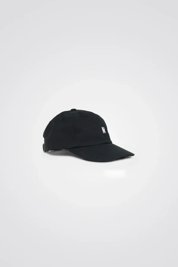 Norse Projects CAPS^Twill Sports Cap Black