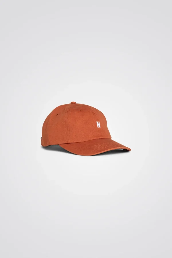 Norse Projects CAPS^Twill Sports Cap Burnt Ochre