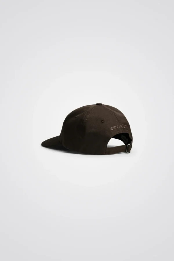 Norse Projects CAPS^Twill Sports Cap Espresso