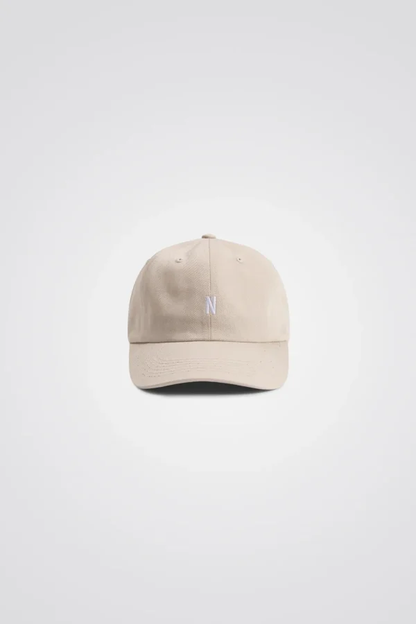 Norse Projects CAPS^Twill Sports Cap Marble white