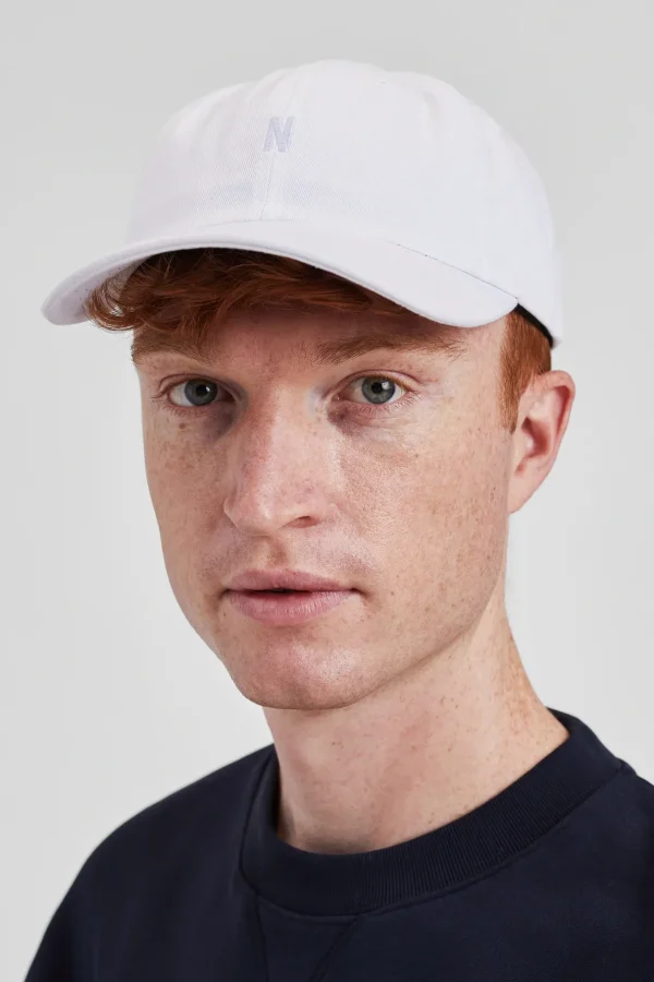 Norse Projects CAPS^Twill Sports Cap White