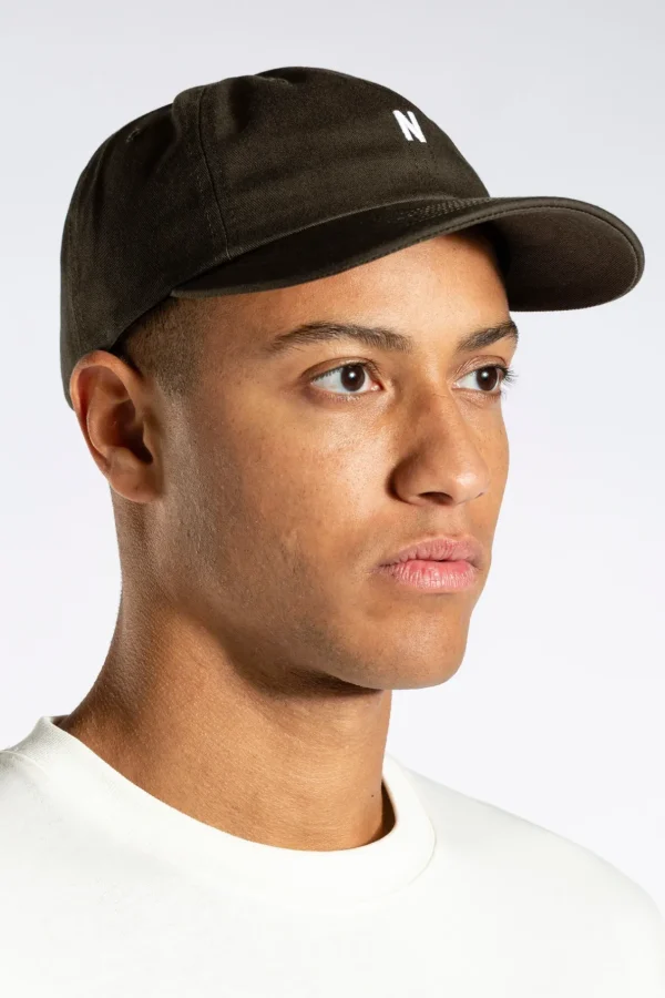 Norse Projects CAPS^Twill Sports Cap Beech Green
