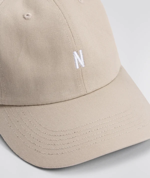 Norse Projects CAPS^Twill Sports Cap Marble white