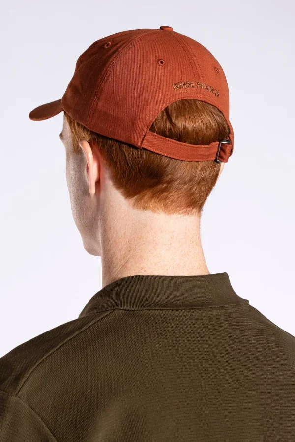 Norse Projects CAPS^Twill Sports Cap Burnt Ochre
