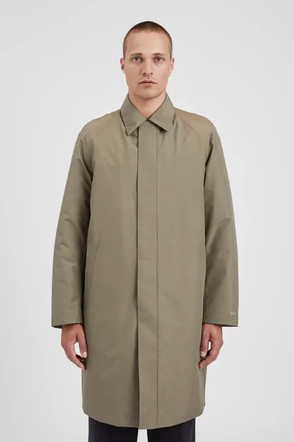 Norse Projects OUTERWEAR^Vargo Gore-Tex Windstopper Raglan Mac Sediment Green